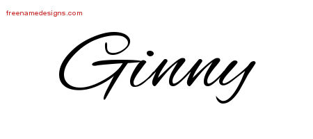 Cursive Name Tattoo Designs Ginny Download Free