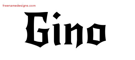 Gothic Name Tattoo Designs Gino Download Free