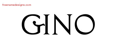 Regal Victorian Name Tattoo Designs Gino Printable