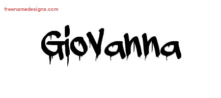 Graffiti Name Tattoo Designs Giovanna Free Lettering