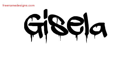 Graffiti Name Tattoo Designs Gisela Free Lettering