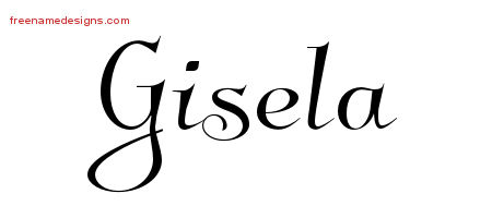 Elegant Name Tattoo Designs Gisela Free Graphic