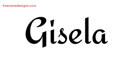 Calligraphic Stylish Name Tattoo Designs Gisela Download Free