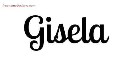 Handwritten Name Tattoo Designs Gisela Free Download