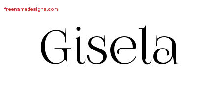 Vintage Name Tattoo Designs Gisela Free Download