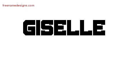 Titling Name Tattoo Designs Giselle Free Printout
