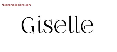 Vintage Name Tattoo Designs Giselle Free Download Vintage Name Tattoo Designs Giselle Free Download