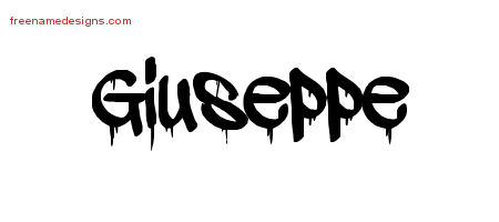 Graffiti Name Tattoo Designs Giuseppe Free