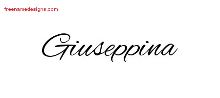Cursive Name Tattoo Designs Giuseppina Download Free