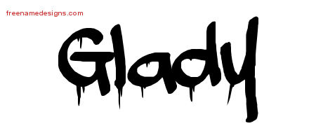 Graffiti Name Tattoo Designs Glady Free Lettering
