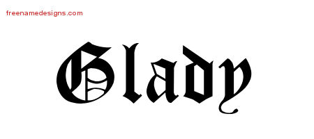 Blackletter Name Tattoo Designs Glady Graphic Download