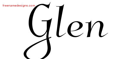 Elegant Name Tattoo Designs Glen Download Free