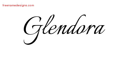 Calligraphic Name Tattoo Designs Glendora Download Free