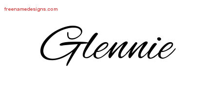 Cursive Name Tattoo Designs Glennie Download Free