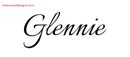 Calligraphic Name Tattoo Designs Glennie Download Free