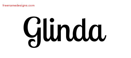 Handwritten Name Tattoo Designs Glinda Free Download