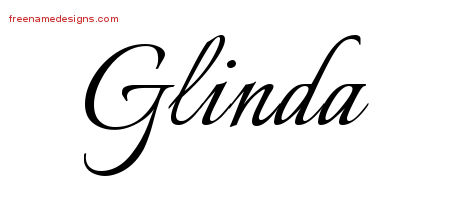 Calligraphic Name Tattoo Designs Glinda Download Free