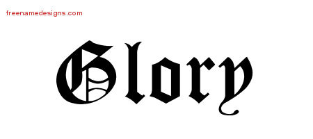 Blackletter Name Tattoo Designs Glory Graphic Download