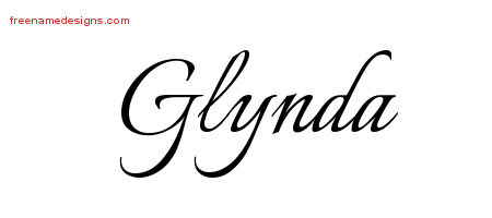 Calligraphic Name Tattoo Designs Glynda Download Free