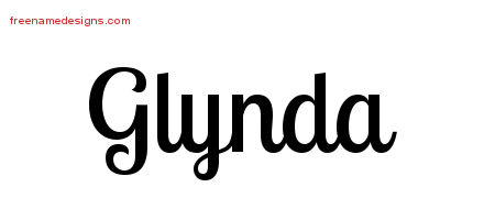 Handwritten Name Tattoo Designs Glynda Free Download