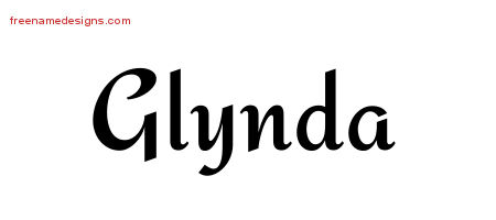Calligraphic Stylish Name Tattoo Designs Glynda Download Free