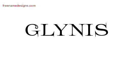 Flourishes Name Tattoo Designs Glynis Printable