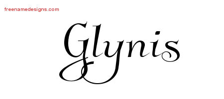 Elegant Name Tattoo Designs Glynis Free Graphic