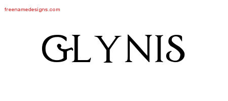 Regal Victorian Name Tattoo Designs Glynis Graphic Download