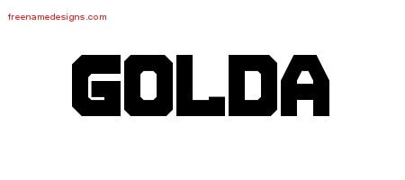 Titling Name Tattoo Designs Golda Free Printout