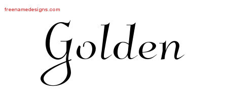 Elegant Name Tattoo Designs Golden Free Graphic