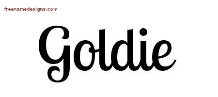 Handwritten Name Tattoo Designs Goldie Free Download
