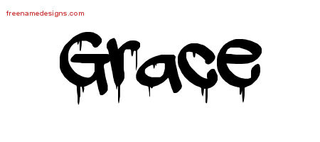 Graffiti Name Tattoo Designs Grace Free Lettering