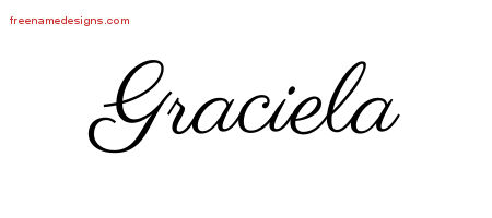 Classic Name Tattoo Designs Graciela Graphic Download