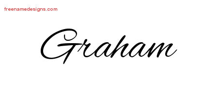 Cursive Name Tattoo Designs Graham Free Graphic