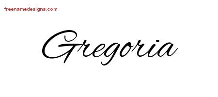 Cursive Name Tattoo Designs Gregoria Download Free