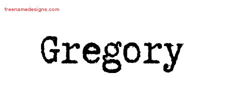 Typewriter Name Tattoo Designs Gregory Free Printout Typewriter Name Tattoo Designs Gregory Free Printout