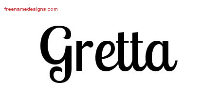 Handwritten Name Tattoo Designs Gretta Free Download