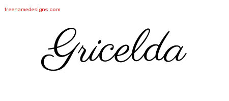 Classic Name Tattoo Designs Gricelda Graphic Download