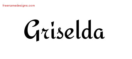 Calligraphic Stylish Name Tattoo Designs Griselda Download Free