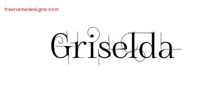 Decorated Name Tattoo Designs Griselda Free