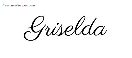 Classic Name Tattoo Designs Griselda Graphic Download