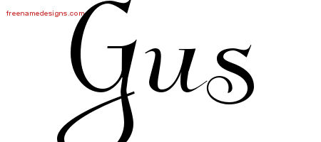 Elegant Name Tattoo Designs Gus Download Free
