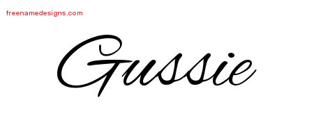 Cursive Name Tattoo Designs Gussie Download Free