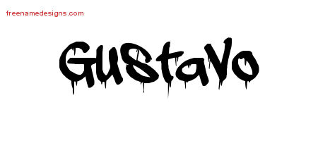 Graffiti Name Tattoo Designs Gustavo Free