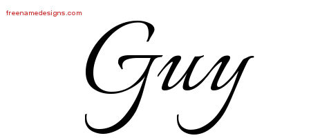 Calligraphic Name Tattoo Designs Guy Free Graphic