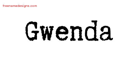 Typewriter Name Tattoo Designs Gwenda Free Download