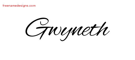 Cursive Name Tattoo Designs Gwyneth Download Free