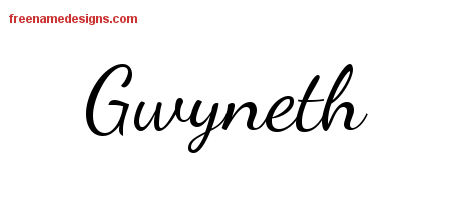 Lively Script Name Tattoo Designs Gwyneth Free Printout Lively Script Name Tattoo Designs Gwyneth Free Printout