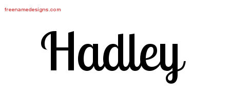 Handwritten Name Tattoo Designs Hadley Free Download