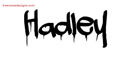 Graffiti Name Tattoo Designs Hadley Free Lettering